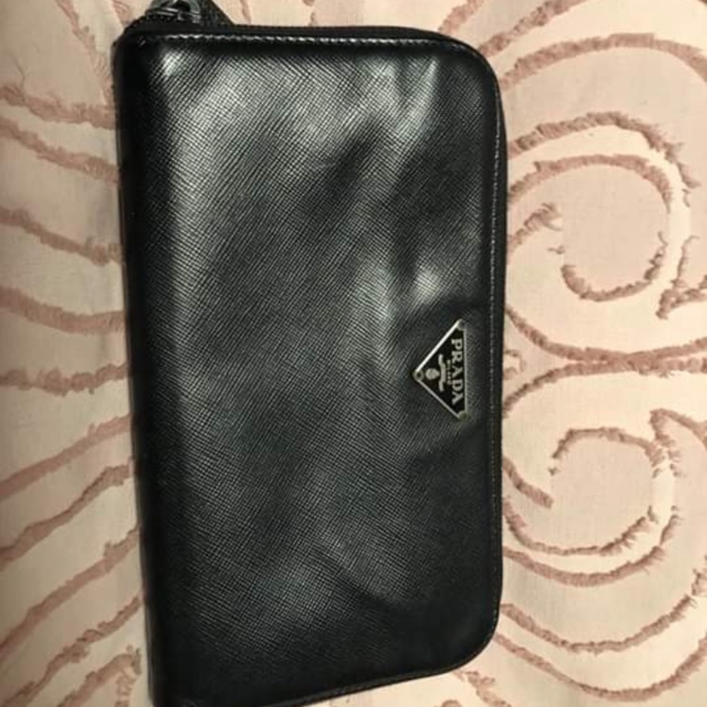 Prada Tessuto Saffiano Wallet